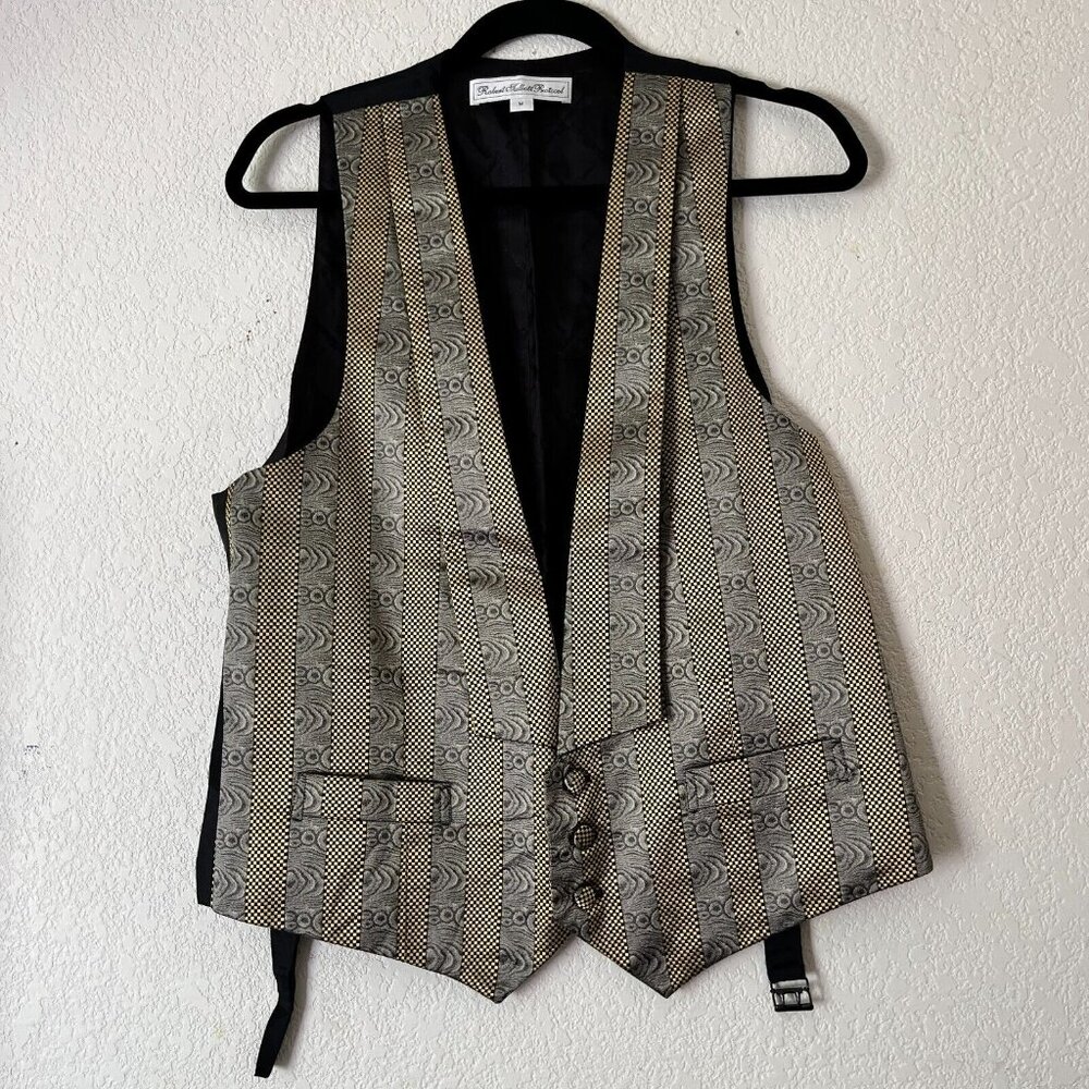 Robert Talbott Protocol Mens Medium Shawl Collar Vest Three-Button Waistcoat